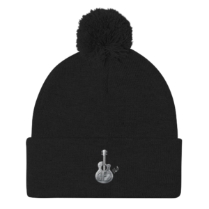 Chadwick Ezra Jr. Music Embroidered Pom-Pom Beanie
